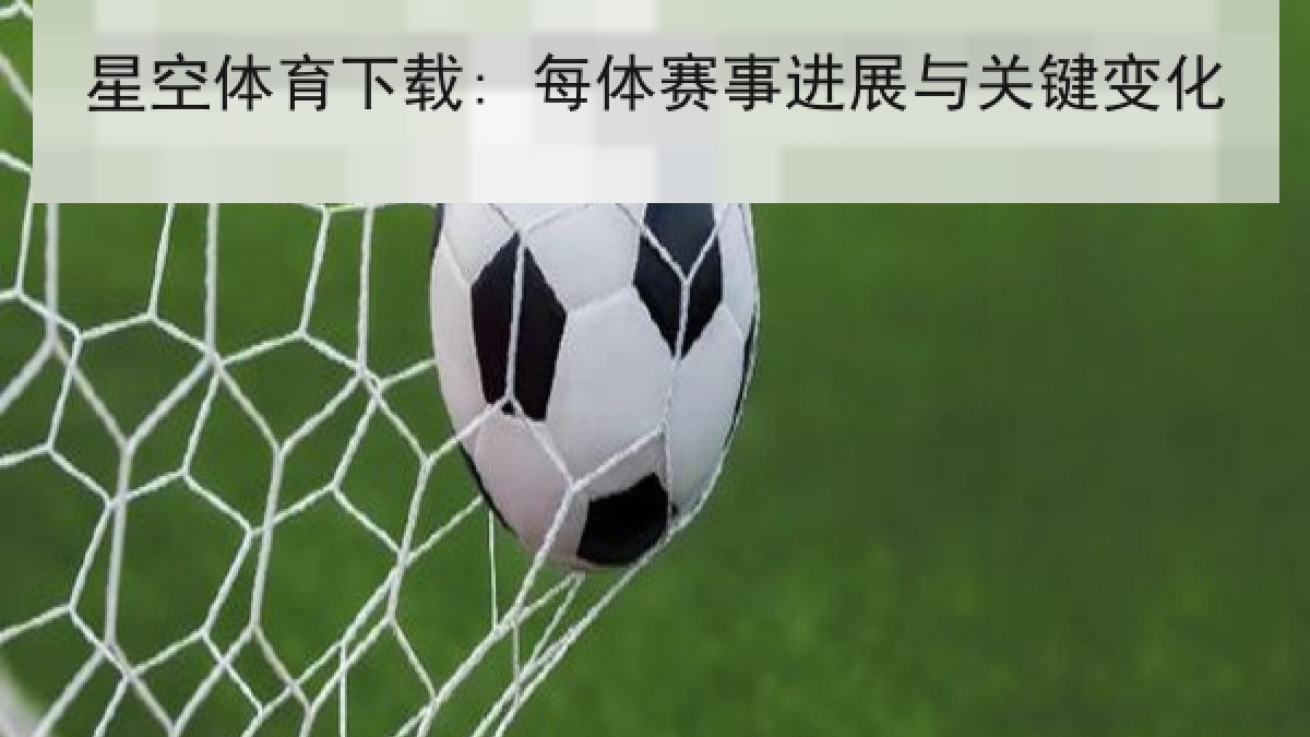 星空体育下载: 每体赛事进展与关键变化
